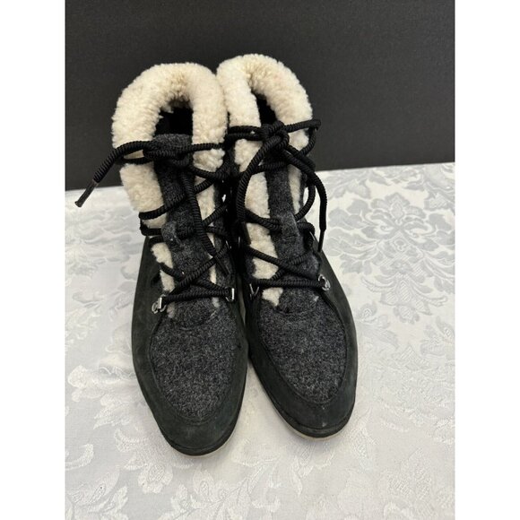 Sorel Size 9 Sneakchic Alpine Holiday Shearling Waterproof Cold Weather‎ Boots - Picture 2 of 16